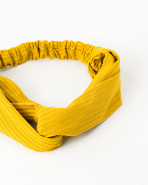 Headband cheveux femme jaune