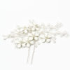 épingle cheveux mariage fleurs blanches métal