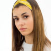 Headband femme jaune à rayures