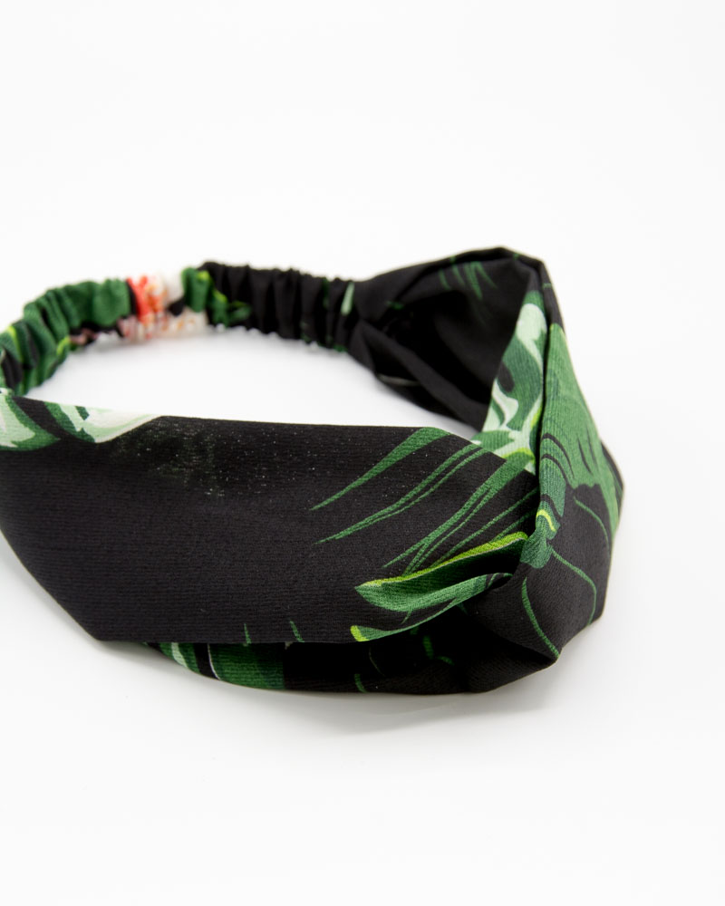 headband noir tropical