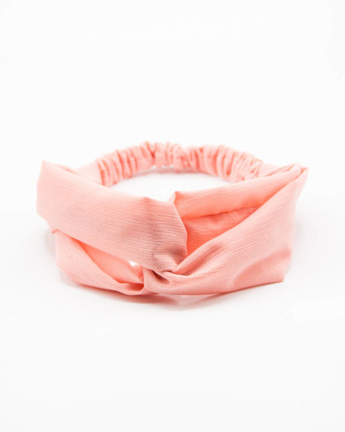 headband en tissu rose