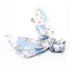 Chouchou foulard bleu clair à fleurs