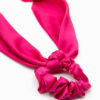 chouchou foulard rose fuchsia pour femme