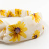 bandeau blanc à fleurs jaunes pour femme