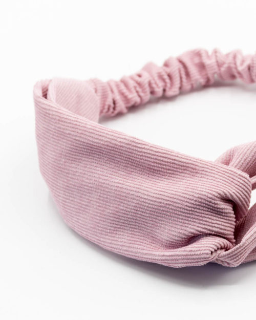bandeau en tissu rose pour femme