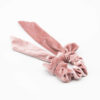 chouchou foulard rose en velours