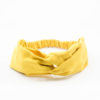 headband en daim jaune